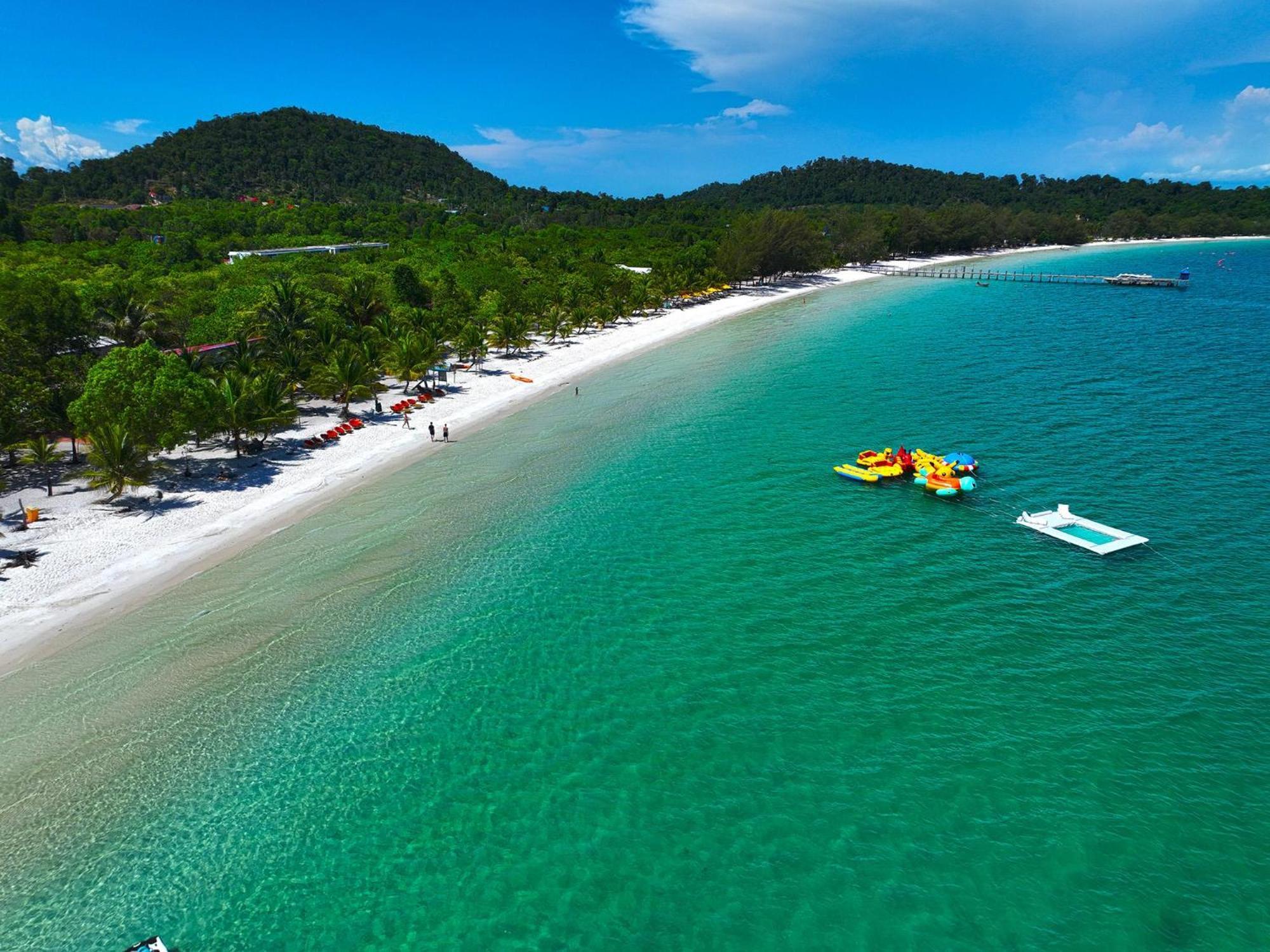 Koh Rong Beach Hostel And Bungalows Kaoh Touch Екстер'єр фото
